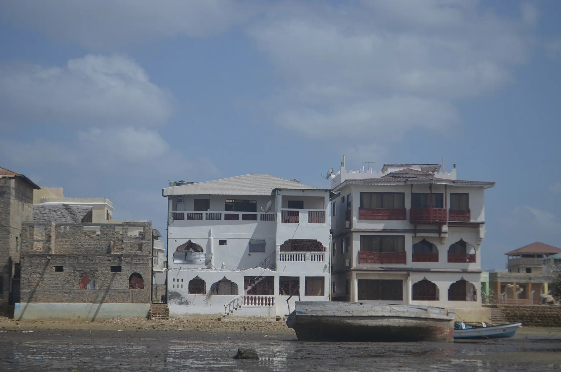 Lamu Beach Front buildings